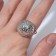 Ring "Shar" space, color silver, dimensionless