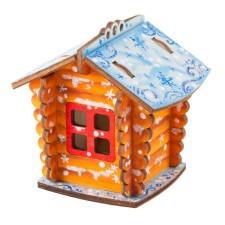 Wood painting. Christmas tree toy 