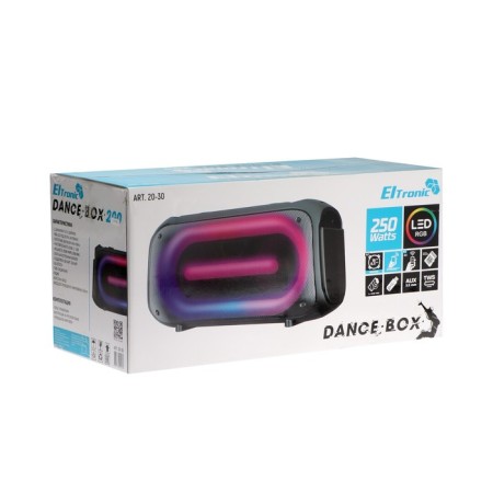 Portable karaoke system Eltronic Dance Box 200, 25 W, BT, SD, AUX, backlight, microphone-10