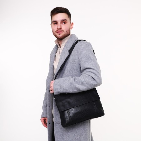 Male bag, black color-6