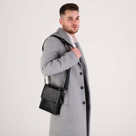 Male bag, black color-6