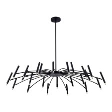 Ceiling lamp ST LUCE. SL1214.402.24. Spidey. 24x5 watts, G9, 4000k, 132x132x100 cm, black color