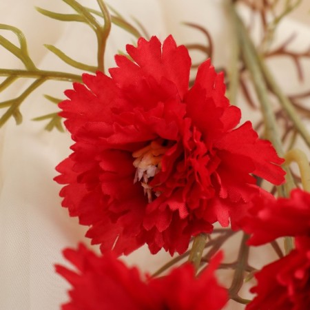 Artificial flowers "bush cloves" D-6 cm 59 cm, red-1