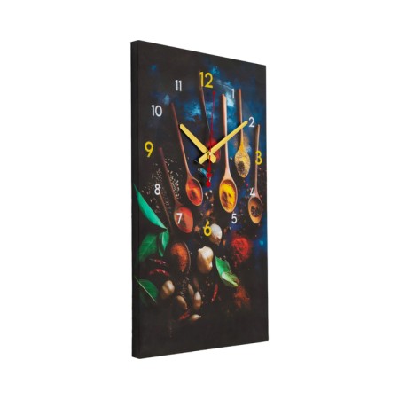 Carty clock wall interior "multi-colored spoons", silent, 35 x 60 cm-3