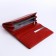 Women's wallet on magnet, red color