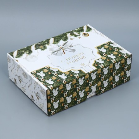 Folding “Gold Luxury” box, 30.7 x 22 x 9.5 cm, New Year-2
