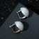 Earrings with pearls "Flower" Dawn, white in silver