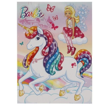 Set for children's creativity "Barbie" Pearl Mosaic, 17 × 23 cm-1