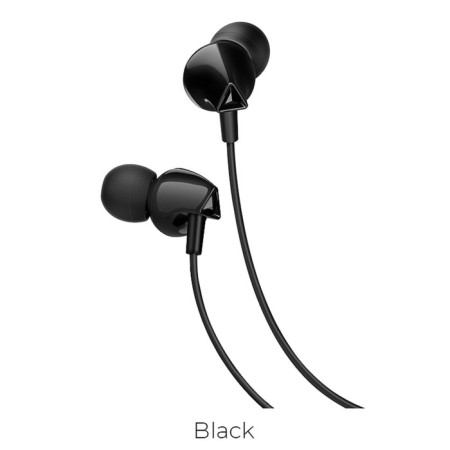 Hoco M60 headphones, wired, vacuum, microphone, jack 3.5 mm, 1.2 m, black-1