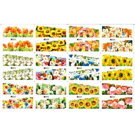 TNL slider design, large sheet, a0853-0864