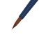 Watercolor brush, brown synthetics, round, ropeloff Aqua Blue Round No. 3, short blue handle, Soft-Touch clip coating