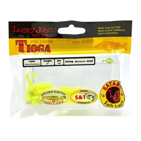 LJ Pro Series Tioga vibro -tail is edible, 5 cm, 10 pcs., Color S88-2
