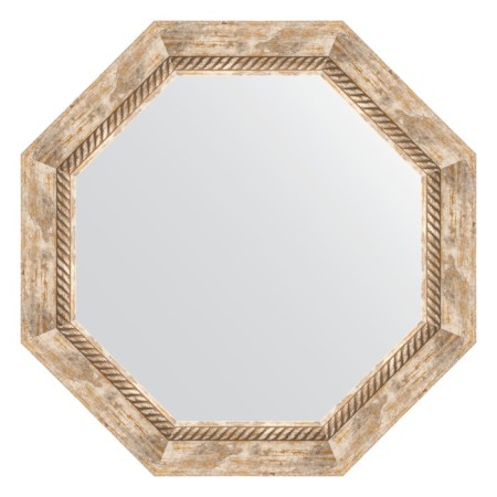 Mirror in the baguette frame, Provence with weaving 70 mm, 58x58 cm