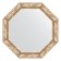 Mirror in the baguette frame, Provence with weaving 70 mm, 58x58 cm