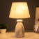Lena table lamp E14 40W white-gray 22.5x22.5x37 cm Risalux