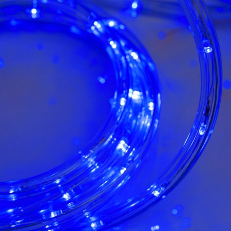 Luazon Lighting 10 mm light cord, IP65, 5 m, 24 LED/m, 220 V, 8 modes, glow of blue-2