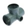 Cross sewer Flextron, 110 x 110 x 50, mm, 87.5 °, left
