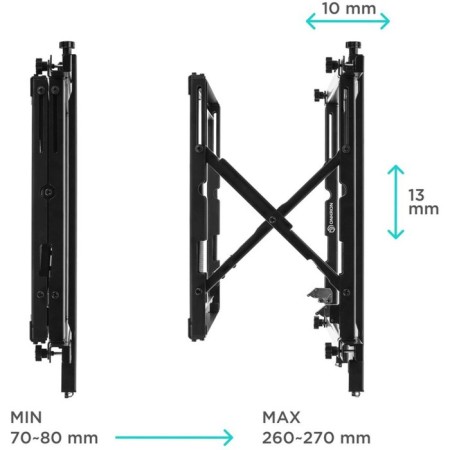 Broat Black 40 "Black 40" -70 "Max.45kg wall-mounted inclination-sliding 102952-2