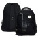 Youth backpack Grizzly, 45 x 32 x 23 cm, ergonomic back, black, light green