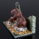 Souvenir "Bear on fishing", 10x15x10 cm, coil, gypsum, minerals