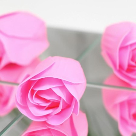 Soap roses, pink, set 6 pcs.-2