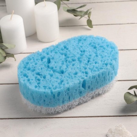 Body sponge massage "pleasure", 10.5 × 6 × 16.5 cm, color mix-1