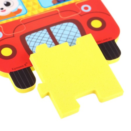 Soft puzzle for kids "Pyramid: Transport", 8 parts, crumb I-3