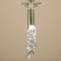 Suspended chandelier Mantra Tiffany, E27, G9, 4x20, 5W, 800 mm, Antique brass color