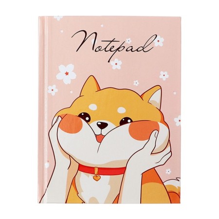 Notepad A6, 80 sheets in the cage "Milash", solid cover, glossy lamination, offset block