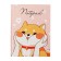Notepad A6, 80 sheets in the cage "Milash", solid cover, glossy lamination, offset block