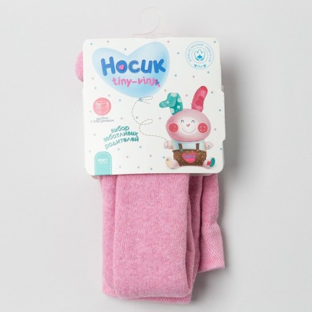 Pantyhose children's terry, pink color, height 74-80-2