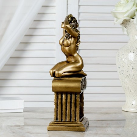 Table hours "Erato", color gold, 26x11.5x7.5 cm-2