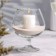 VAZA-sub-SUBSTER "BRANDI" with a white candle, 11.5 × 13.8 cm, 9 hours, glass