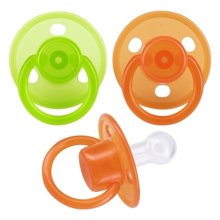 Nipple - Silicone dummy classic, from 6 months., Mix color, set 2 pcs.