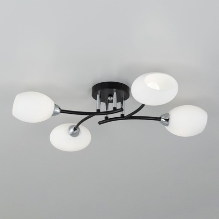 Ceiling chandelier Citilux "Florida" CL148145, 65.5x51x14.5 cm, 4x60W, E14, Black Color Black-2