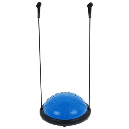 Half -sphere BOSU gymnastic onlytop, massage, with a pump, 46x20 cm, blue color is blue-11