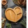 Menzhitsa Wooden Dolyana "Heart", 25 × 25 cm, 3 sections, birch