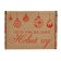 New Year's folding box "New Year's balls", brown, 27 x 21 x 9 cm, New Year
