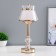 Table lamp sensory "Gaddy" LED 3W 3000-6000K USB AKB Dimmer gold 14x14x36 cm