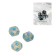 Astrological cubes for fortune telling "Time of the game", 3 pcs, blue
