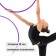 Broke for rhythmic gymnastics Grace Dance, professional, d = 60 cm, purple color