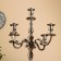 Siden aluminum candlestick for 5 candles 21x41x80 cm
