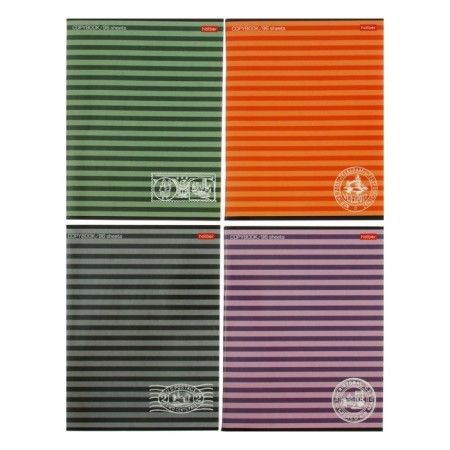 Notebook 96 sheets line "stripes", covered cardboard, mix