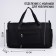 Sports bag with lightning with an increase, 4 outer pockets, black color