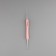 Knitting hook, bilateral, with silicone handle, d = 0.5/1 mm, 13.5 cm, pink color