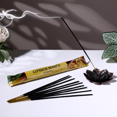 Incense "Agarbatti juicy mangoes", 8 sticks in soft packaging