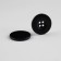 A set of buttons, 4 punctures, d = 25 mm, 10 pcs, in a blister, black color is black