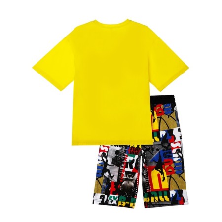 Set for a boy: T -shirt, shorts, height 158 ​​cm-1
