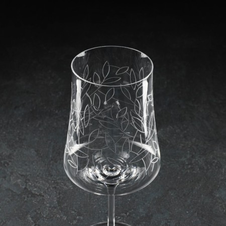 A set of glasses for the wine "Extra", 460 ml, decor leaves, 6 pcs-2
