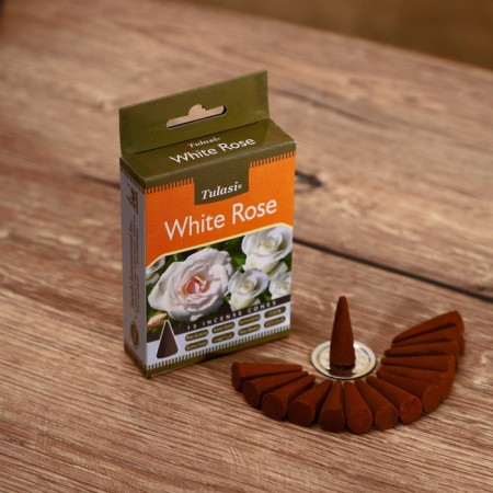 Incense "tulasi" 15 aromacons white rose